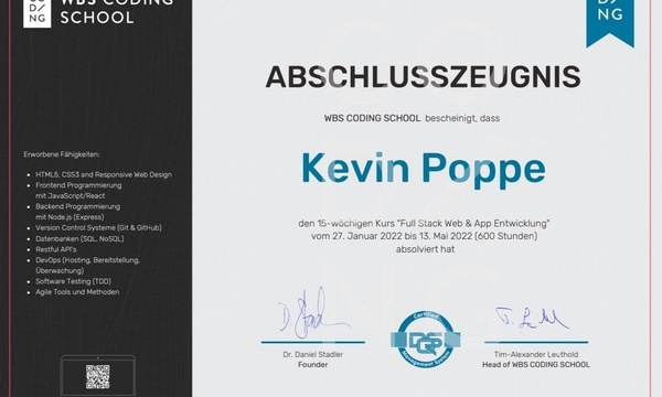 Fullstack Bootcamp - WBS Coding School